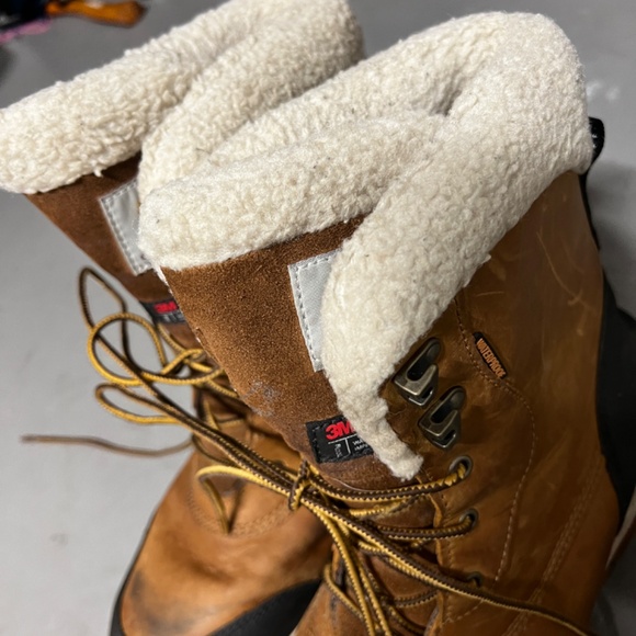 Carhartt Women's Pellston Waterproof Insulated 8 inch Boot, Tan Nubuck WOMENS 10 - Picture 4 of 14